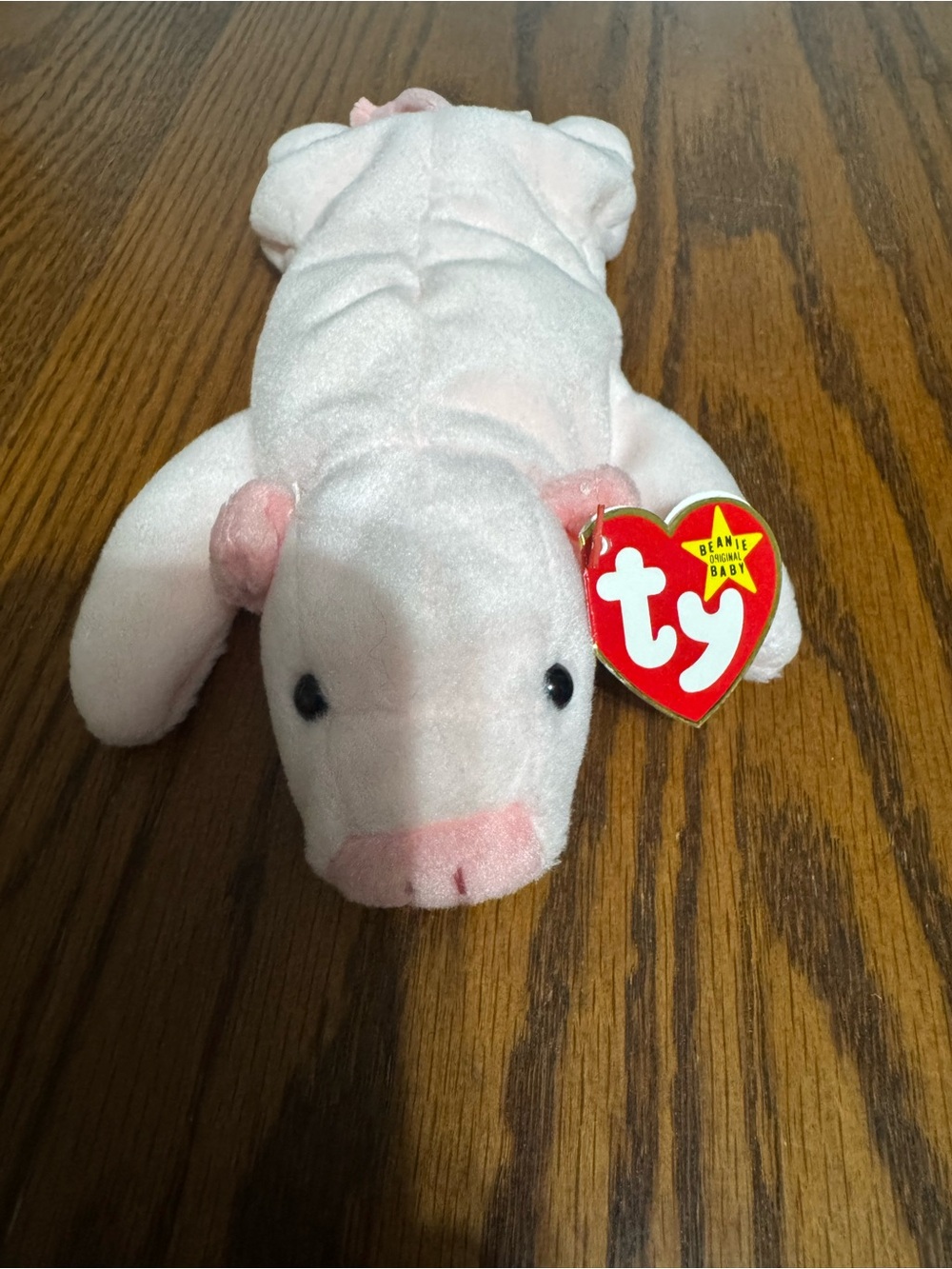 Ty Beanie Baby Squealer Pig Style 4005 DOB 4-23-93 With Tags Retired